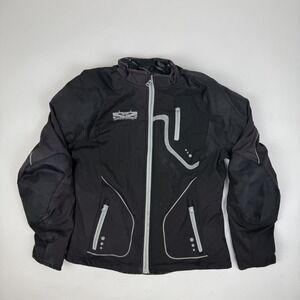 Womens Speed & Strength Star Struck Soft Shell Black Motorcycle Jacket Size M